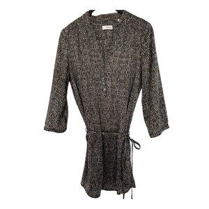 Esprit de. Corp Black, Tan, and White Blouse